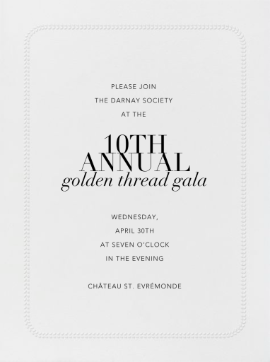 Leaf Inner Bevel Border - Fundraiser Invitation by Paperless Post