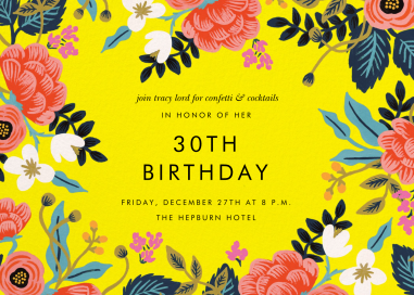 Birch Monarch (Frame) - Birthday Invitation by Rifle Paper Co.