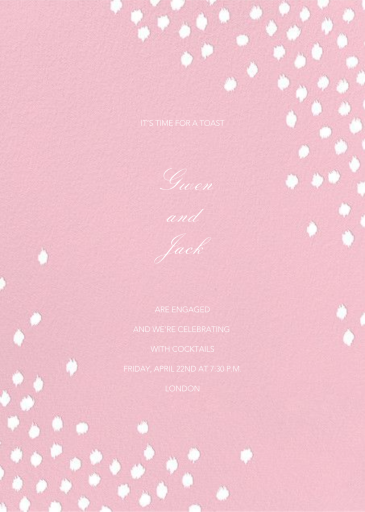 Ikat Dot - Engagement Party Invitation by Oscar de la Renta