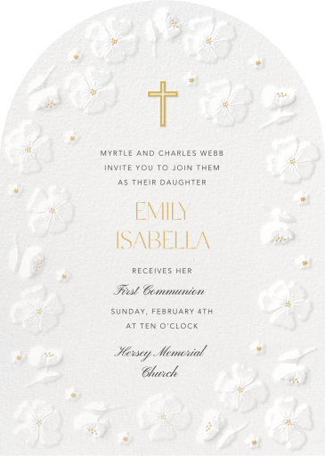 Ethereal Garden - First Communion Invitation by Paperless Post