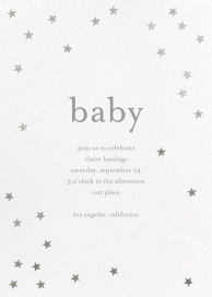 Scattered Stars - Baby Shower Invitation by Sugar Paper