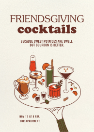 Drink Platter - Thanksgiving Invitation by Paperless Post