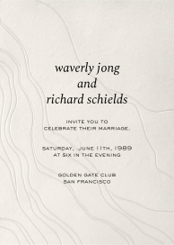 Wavy Impressions - Wedding Invitation by Paperless Post