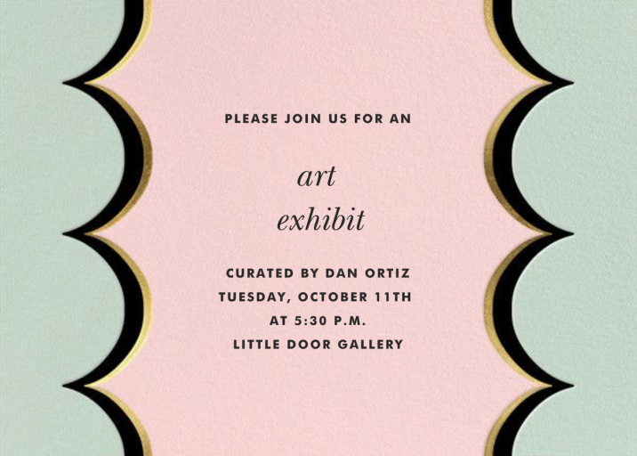 Intarsia Scallop - Business Event Invitation by kate spade new york