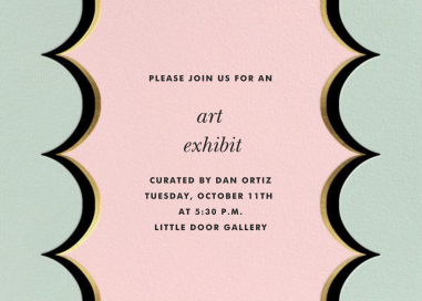 Intarsia Scallop - Business Event Invitation by kate spade new york