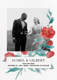 Ikebana (Photo Save the Date) by Paperless Post