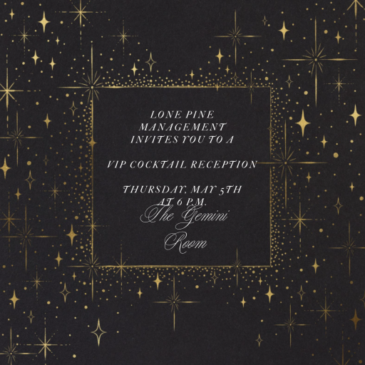 Twinkling Stars - Cocktail Party Invitation by Paperless Post