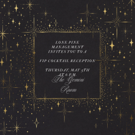 Twinkling Stars - Cocktail Party Invitation by Paperless Post