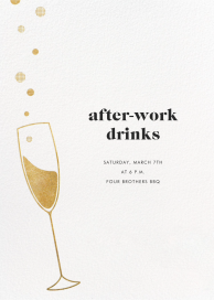 Champagne Flute - Happy Hour Invitation by Paperless Post