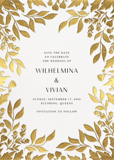 Golden Forest - Save the Date by Paperless Post