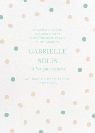 Painted Spots - Quinceañera Invitation by Sugar Paper