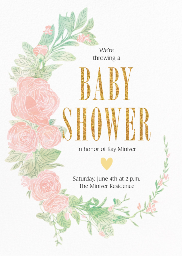 Blush Roses - Party Invitation by Paperless Post