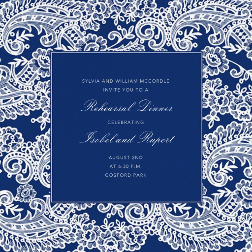 Filigree Lace (Square) by Oscar de la Renta