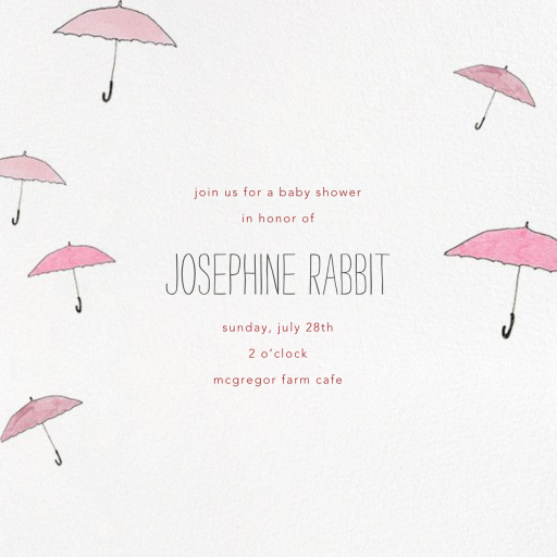 Umbrellas - Baby Shower Invitation by Paperless Post