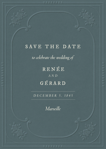 Ornate Embossed Frame - Invitation by Paperless Post