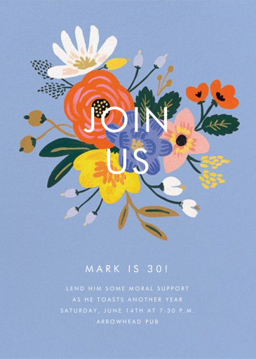 Vivid Bouquet - Birthday Invitation by Rifle Paper Co.