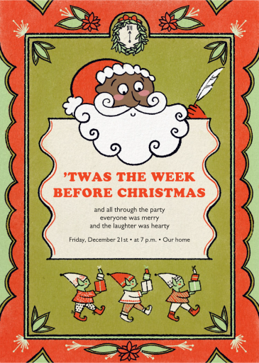 Santa and His Elves - Holiday Party Invitation by Paperless Post