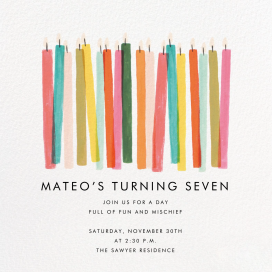 Candle Stand - Birthday Invitation by Rifle Paper Co.
