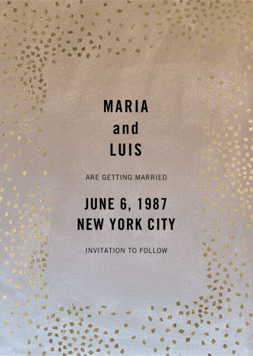 Fetti Photo - Save the Date by Kelly Wearstler - Back