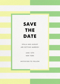 Colorblocked Stripes - Save the Date by kate spade new york