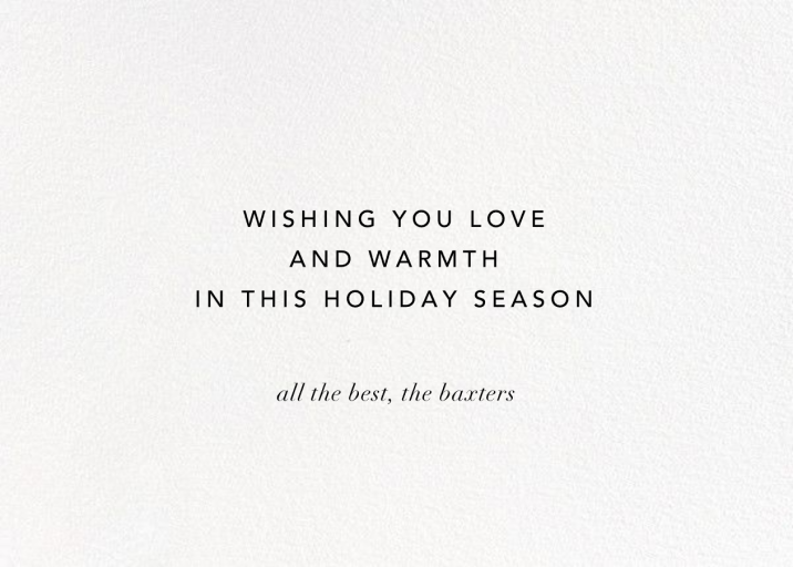 Stellar (Greeting) - Holiday Card by Kelly Wearstler - Back