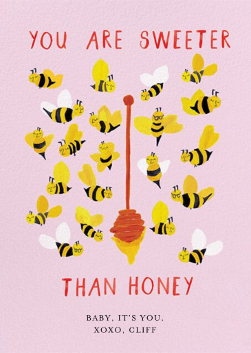 The Bee's Knees - Valentine's Day Card by Mr. Boddington's Studio