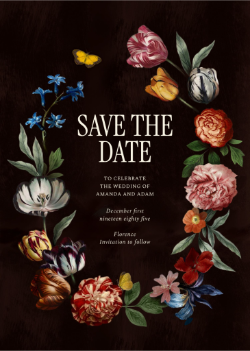Midnight Bloom - Save the Date by Paperless Post