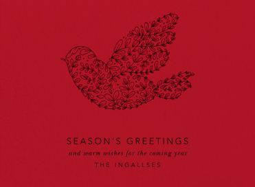 Vine Dove Fine - Holiday Card by Paperless Post