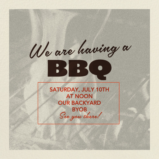 Cookout Season - Invitation by Few & Fahr Studio