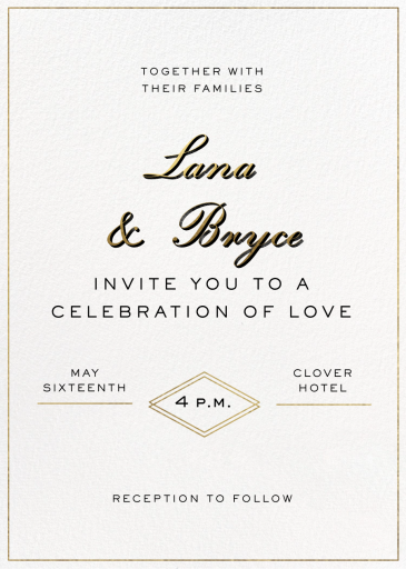 Double Diamond (Customizable Template) - Invitation by Paperless Post