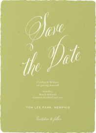 Raw Edges - Save the Date by Paperless Post