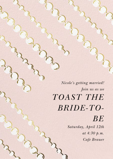 Mom's Pearls - Bridal Shower Invitation by kate spade new york