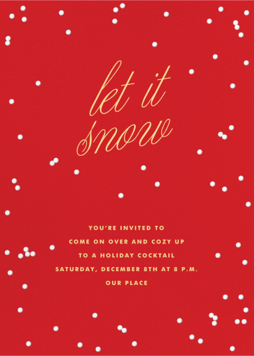 Golden Snow (Invitation) - Invitation by Paperless Post