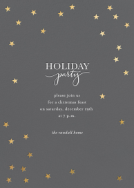 Starry Holidays - Holiday Party Invitation by Sugar Paper