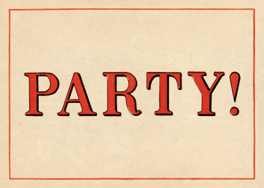 Red Letter Party (Invitation) by John Derian