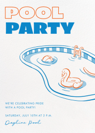 Pool Time - Pride Invitation by Paperless Post