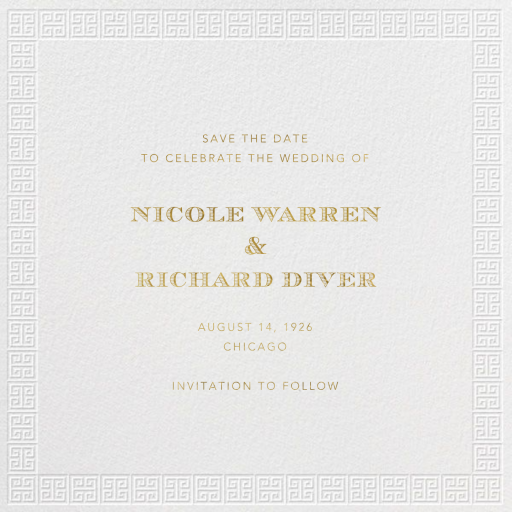 Athens - Save the Date by Jonathan Adler