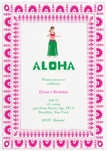 Pineapple Cake - Birthday Invitation by Mr. Boddington's Studio