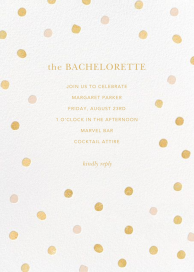 Painted Spots - Bachelorette Party Invitation by Sugar Paper