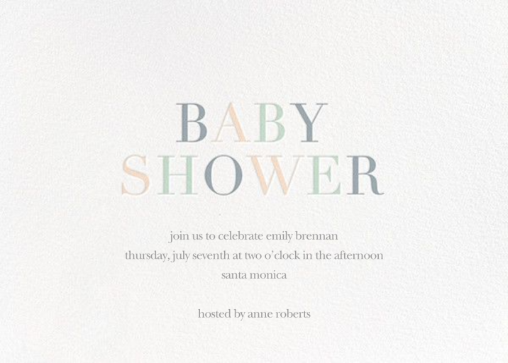 Tricolor Shower by Sugar Paper