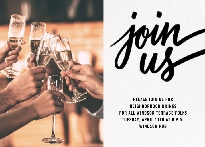 Horizontal Split Photo - Get-Together Invitation by Paperless Post