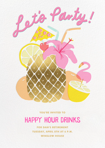 Tiki Time - Happy Hour Invitation by Hello!Lucky