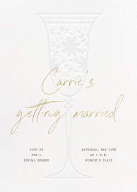 Crystal Flute - Bridal Shower Invitation by Paperless Post