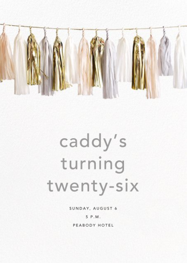 Glimmer (Tall) - 40th Birthday Invitation by CONFETTISYSTEM