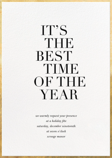 Best Time of the Year - Business Event Invitation by Sugar Paper