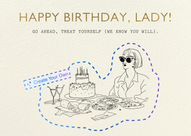 Golden Note (Custom Magic Art) - Illustrated Greeting Card by Paperless Post