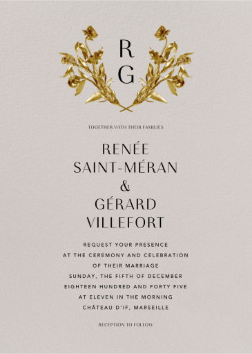 Le Nôrte - Wedding Invitation by Paperless Post