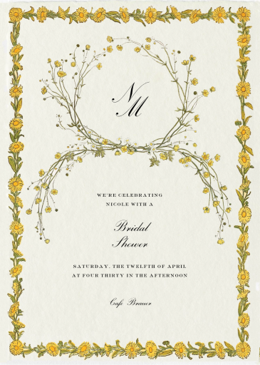 Day’s Eye - Bridal Shower Invitation by Stephanie Fishwick