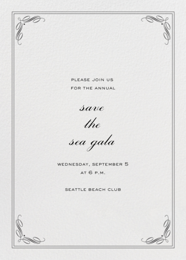 Regency Tall - Gala Invitation by Paperless Post