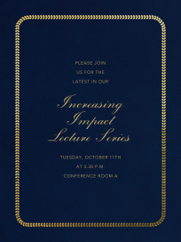 Leaf Inner Bevel Border - Seminar Invitation by Paperless Post